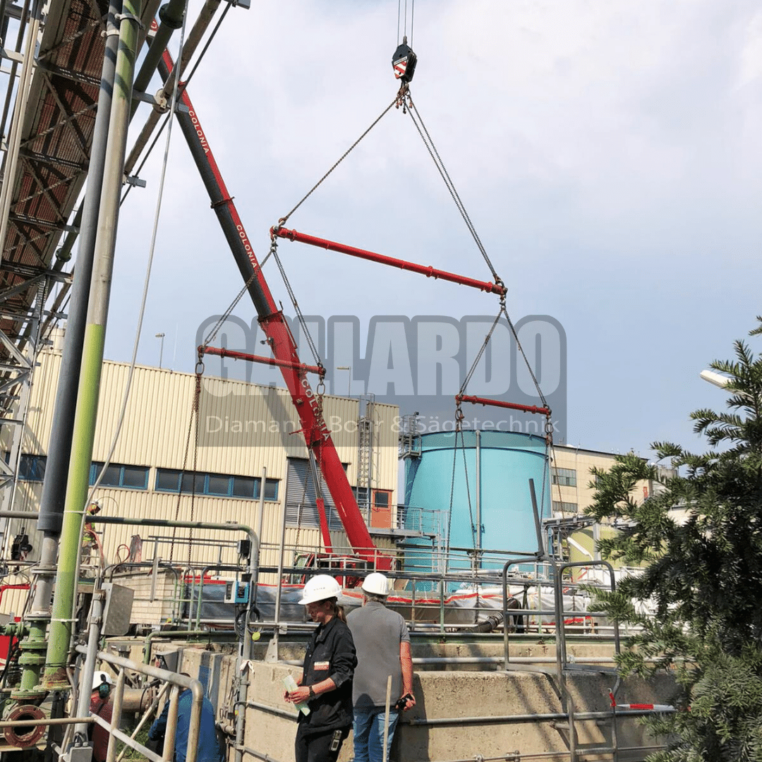 Betonsägen-Betonschneiden Brückenrückbau Köln Xervon Werk